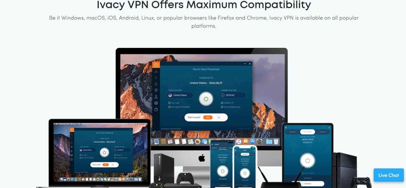 Ivacy VPN Compatibility